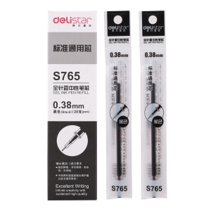 得力 S765 0.38mm中性筆芯 黑色